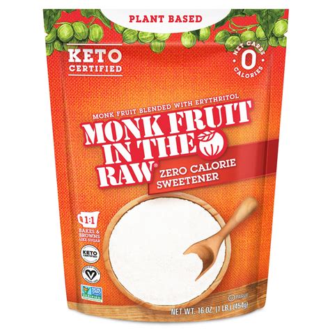 Amazon.com : MONK FRUIT IN THE RAW, 16 oz Baker's Bag, Pack of 1 ...