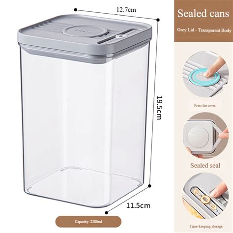 Airtight Sealed Kitchen Food Storage Containers Set With Secure Lids ...
