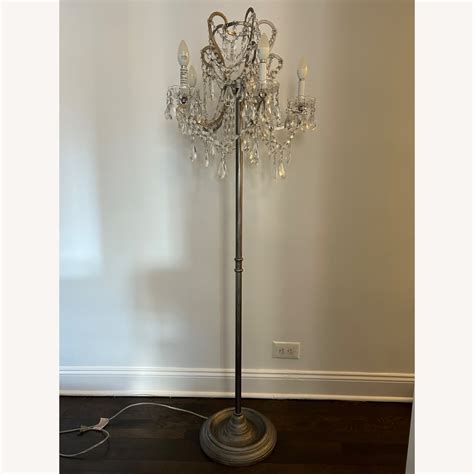 Restoration Hardware Crystal Chandelier Floor Lamp - AptDeco