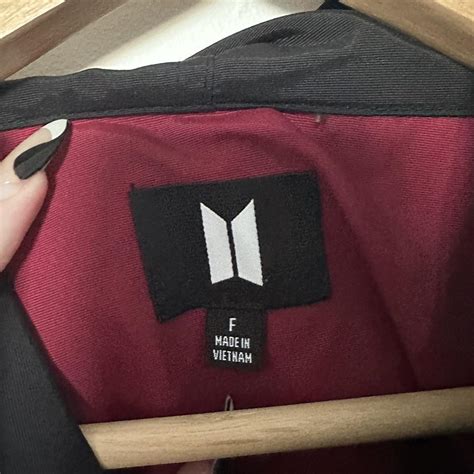 BTS Map of the Soul On:e Anorak Windbreaker. Black... - Depop