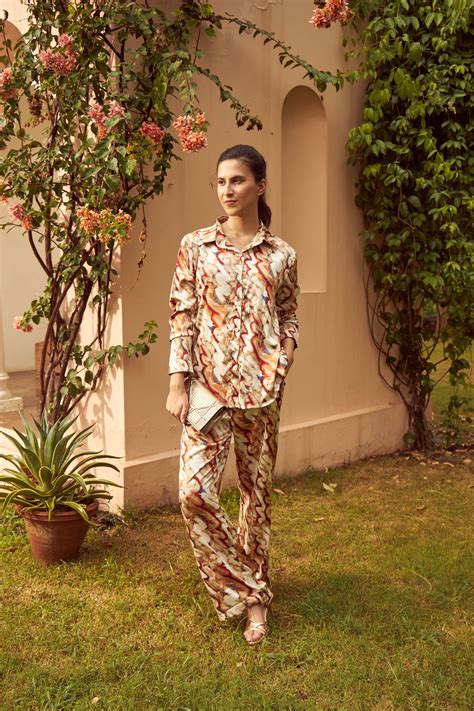 Swirl Co-ord Set - Orange – Tasuvure