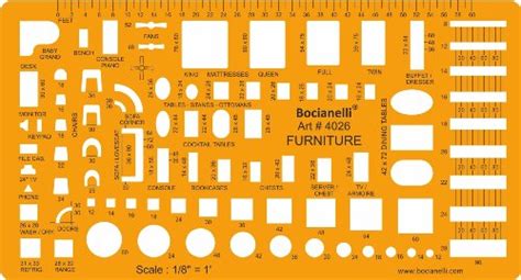 Buy 1/8 inch (1/8" = 1'0") Scale US American Standard Imperial ...