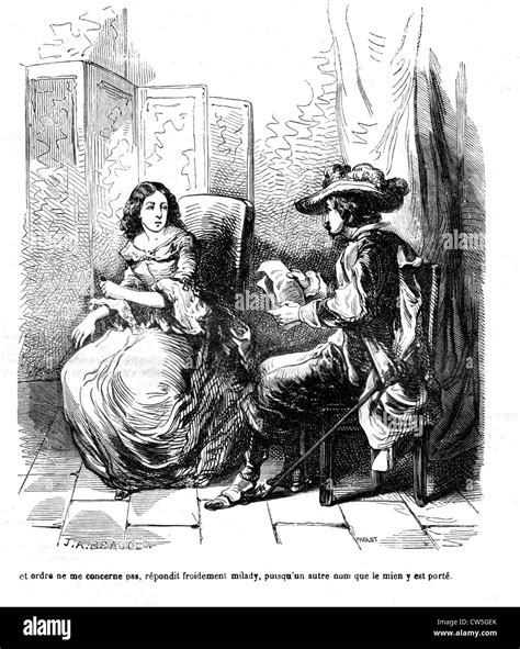 The Three Musketeers, Lord de Winter and Milady Stock Photo - Alamy