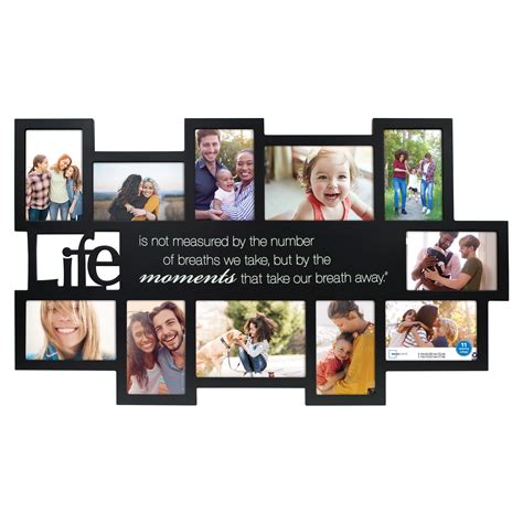 Buy Mainstays 11-Opening Black Collage Wall Frame with Expression ...