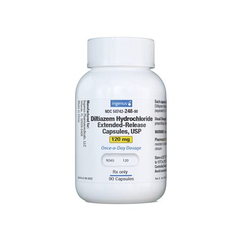 Diltiazem HCl 120 mg Extended-Release Capsules, 90 Count | McGuff