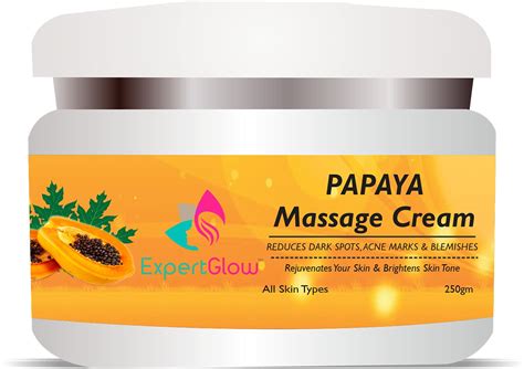 ExpertGlow Papaya Massage Cream 250gm for Tanning And Pigmentation ...