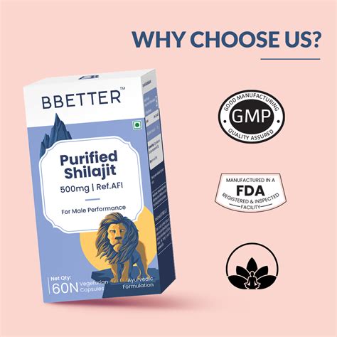 Premium BBETTER Purified Shilajit Capsules to Boost Strength & Stamina ...