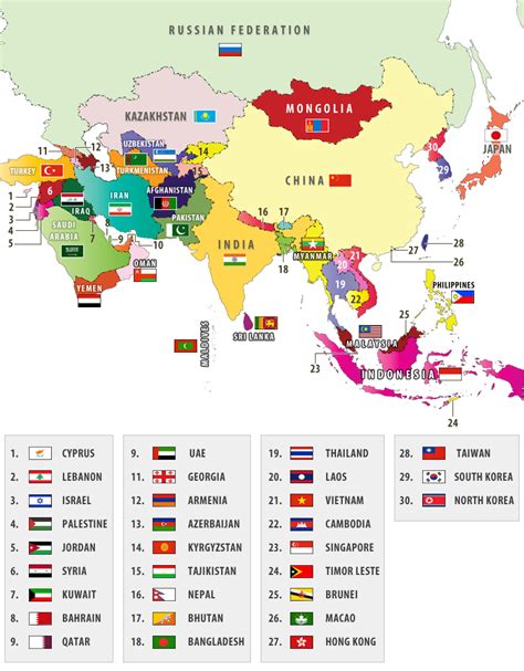 Asia Map Countries 的图像结果