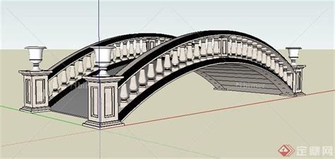 中式桥3dmax 模型下载-光辉城市