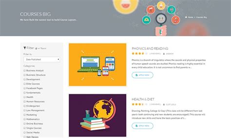 edulms wp learning management system theme