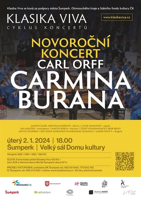 Klasika Viva Šumperk: Carl Orff - CARMINA BURANA, Dům kultury Šumperk ...