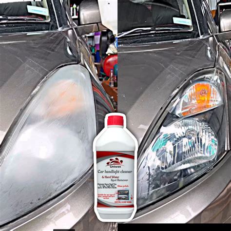 uniwax headlight cleaning spray / headlight restore for Cloudy, Dull, Yellowed headlights