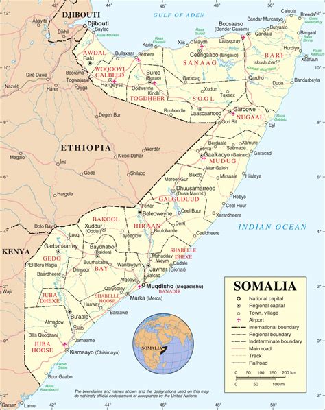 索马里交通地图_索马里地图查询