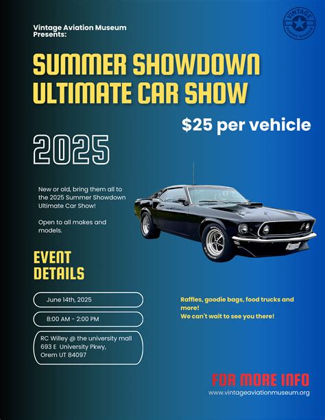 Ultimate Summer Showdown Car Show 2025 - Utah Car Czar
