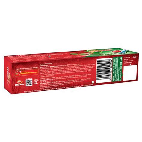 Dabur Red Gel Toothpaste, 80 gm Price, Uses, Side Effects, Composition ...