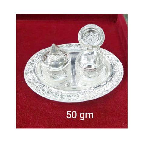 Buy Online Small Size Pure Silver Kumkum (Sindoor) Dibbi for Gifting ...
