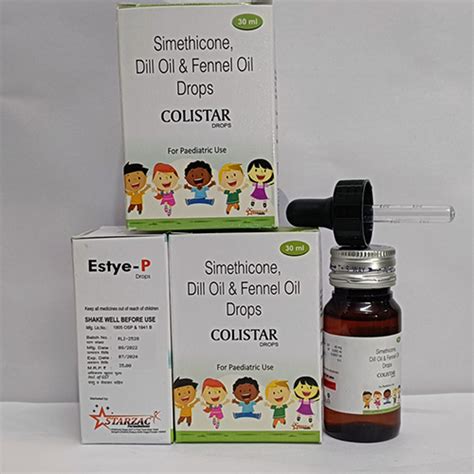 Colistar - Simethicone, Dill Oil & Fennel Oil Drops - Starzac ...