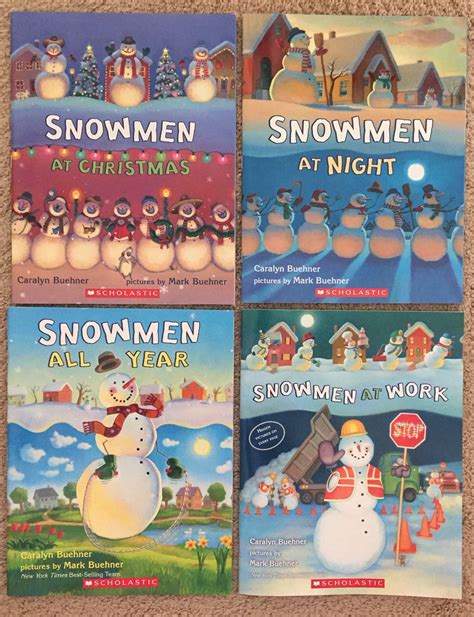 4 Books: Snowmen All Year, Snowmen At Night, Snowmen At Work, Snowmen ...