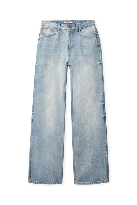 Straight Mid Waist Jeans Blue | NA-KD