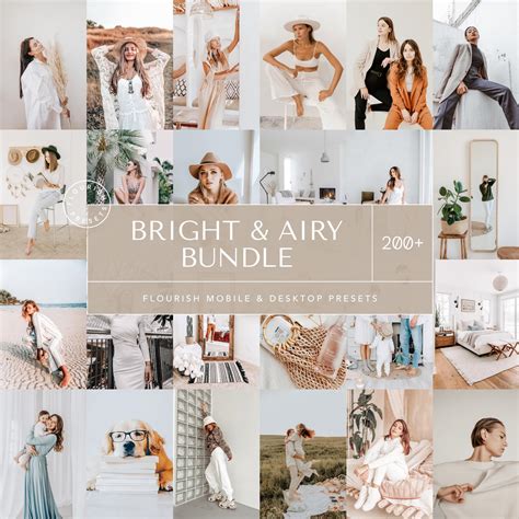 Bright & Airy Lightroom Presets Bundle Filters – Flourish Presets