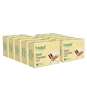 Buy Twasa Natural Haldi Chandan Soap, 100g (Pack of 10) Online at Low ...