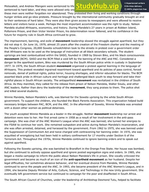 Anti-Apartheid Movement | PDF