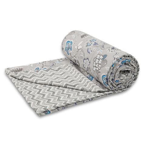 Buy HOKIPO 100% Cotton Reversible Dohar Single Bed AC, Mild Winter ...