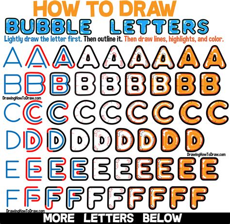 Perfect Tips About How To Draw Bubble Letters Step By - Westhoney53