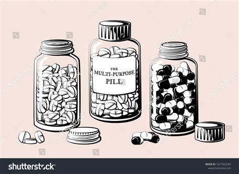 Prescription Bottle Drawing