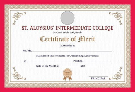 Certificate Of Merit, Achievement, Flyer, College, Design, University ...