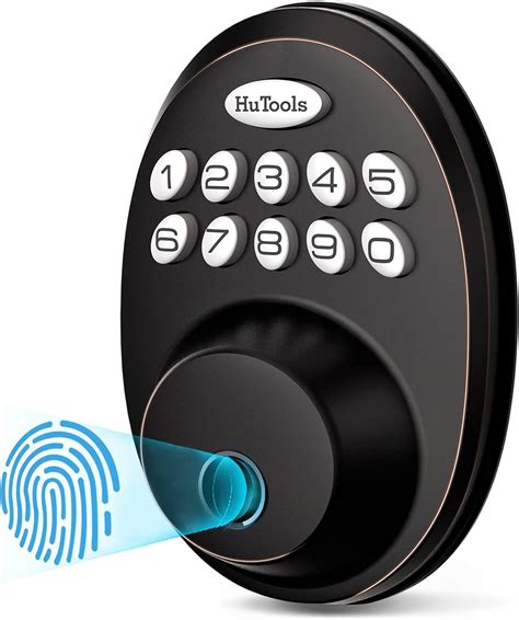 Fingerprint Door Lock, HuTools Keyless Entry Door Locks with Keypads ...