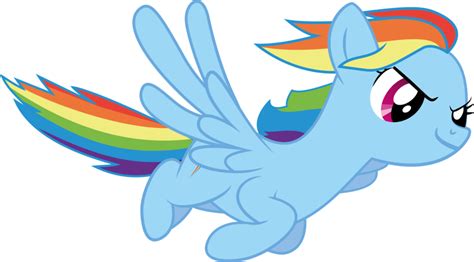 Rainbow Dash Flying PNG Transparent Image