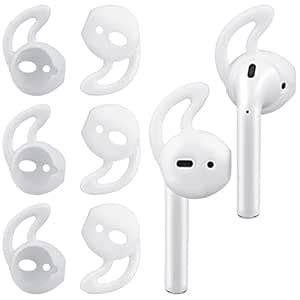 SOULWIT Ear Hooks Cover, Silicone Earbud Tips with Wings Anti-Slip for ...
