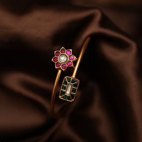 925 Silver Gold Plated Single Kada Bangles Starting @ ₹2,520