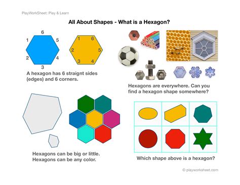 All About Shapes - What is a Hexagon? | Free Printables for Kids