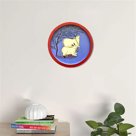 Wall Plates | Shop Beautiful Handpainted Wooden, Pichwai Wall Plate ...