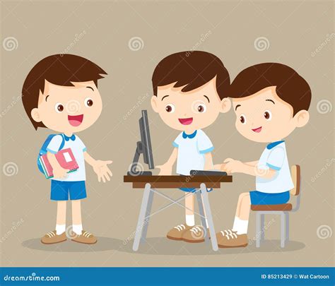Image result for School Computer Lab Cartoon