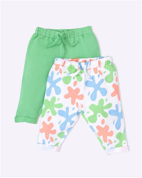 ART SPLASH - Organic Cotton Baby Pants - Set of 2 – Cotton Bug