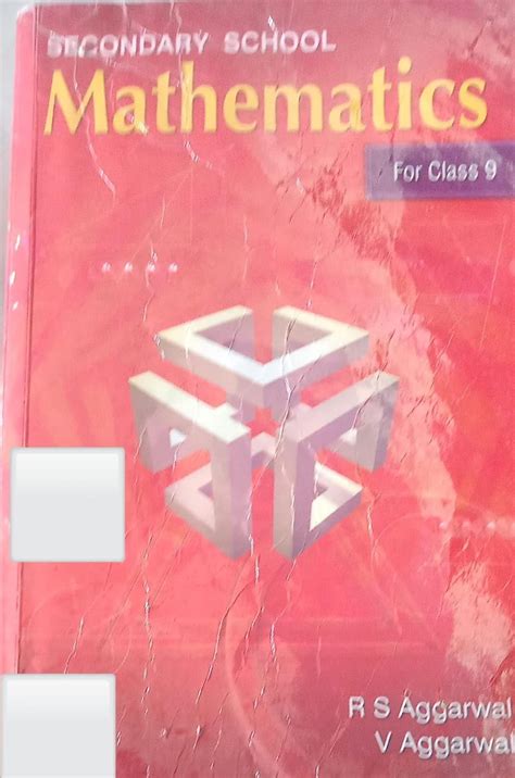 Amazon.in: Buy Secondary School Mathematics Class 9 By RS Aggarwal ...