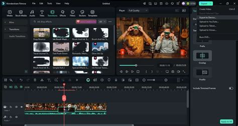 Image result for Filmora Pro Tutorials Transitions