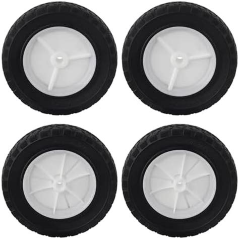 CheeMuii 4 Pcs 8 Inch Lawn Mower Wheels 8" Universal Wheels Replace for ...