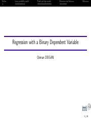 Image result for Correct Model to Use with Binary Codepenednt Variable