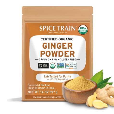 Organic Ginger Powder (397g/14 OZ) - 100% Raw Ground Ginger Root from ...