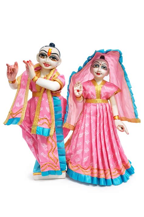 Radha Krishna Cotton Dress for 10 Inch Radha Krishna Murti – Vrindavan ...