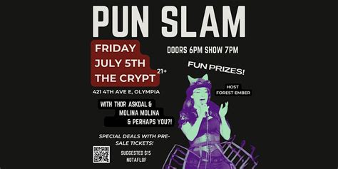 Fun Intended Pun Slam - wordplay competition and comedy show ...