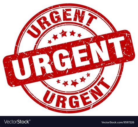 Urgent stamp Royalty Free Vector Image - VectorStock