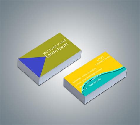 Premium PSD | Visiting Card Mockup Design PSD Template