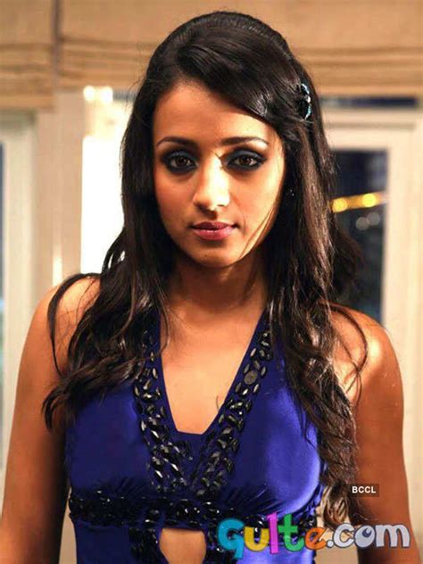Gorgeous Trisha poses for the cameras during a photoshoot.