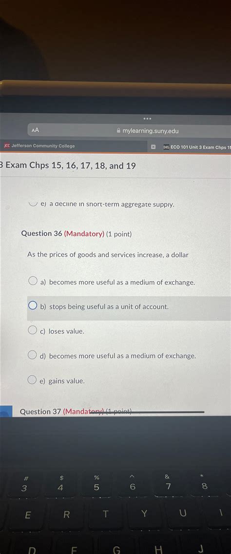 Solved AAmylearning.suny.eduJCC Jefferson Community | Chegg.com