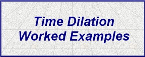 Time Dilation Examples 的图像结果